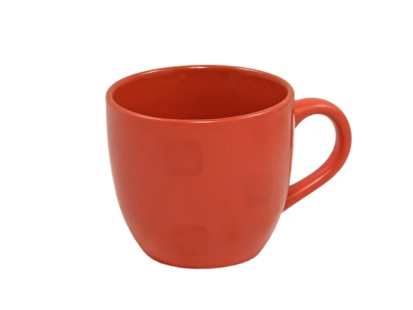 Roter Tee cup.isolated — Stockfoto