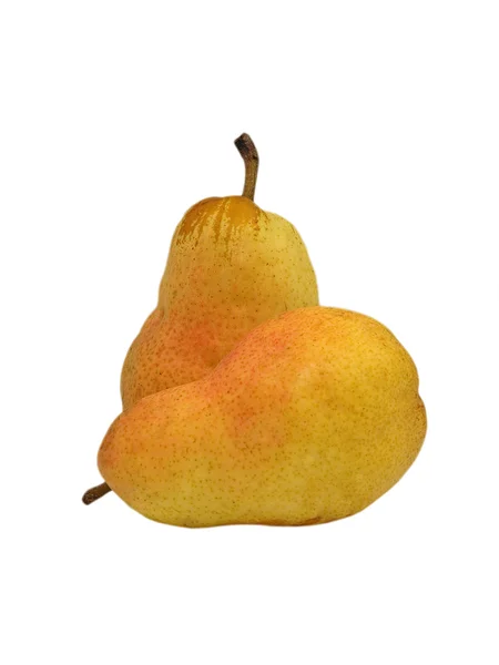 Two Ripe Yellow Pears. — Stock Photo, Image
