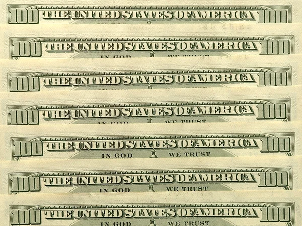 Банкноты в долларах США . — стоковое фото