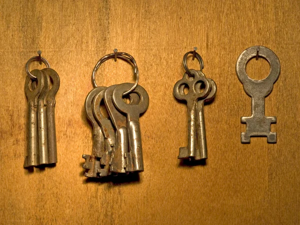 Vecchie chiavi . — Foto Stock