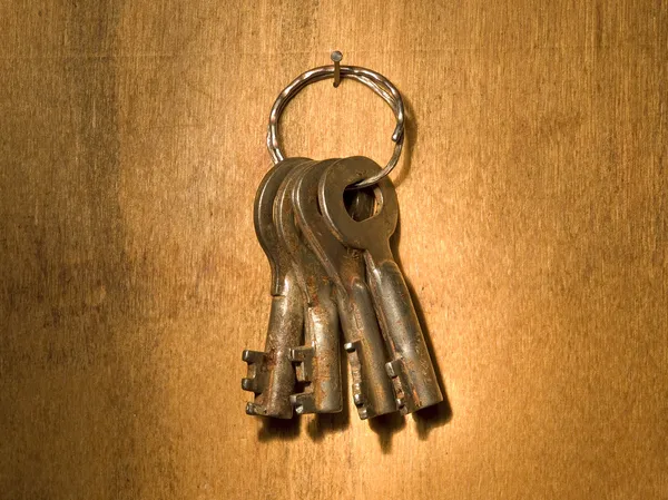 Um monte de chaves velhas. . — Fotografia de Stock