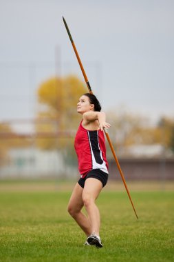 Javelin athlete clipart