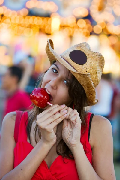 Candy apple snack — Stock Photo, Image