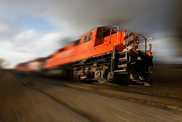 Перевищення швидкості локомотива — стокове фото