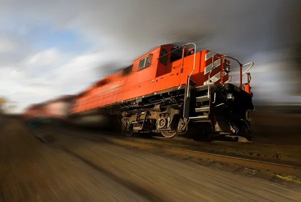 Versnellen locomotief — Stockfoto