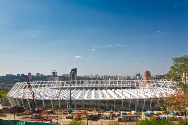 Futbol Stadyumu yapım aşamasında