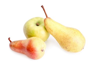 Ripe apple and pears