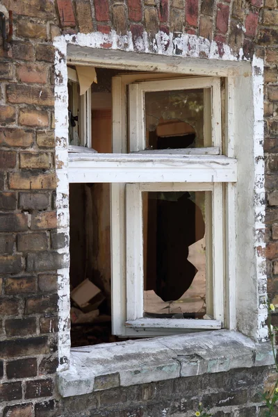 Kırık pencere — Stok fotoğraf