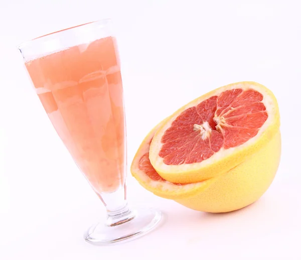Grapefruitsap en fruit — Stockfoto