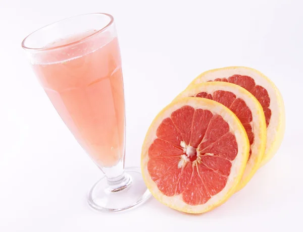 Grapefruitsap en fruit — Stockfoto