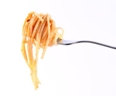 Çatallı spagetti bolonez.