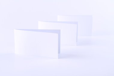 Blank white business cards