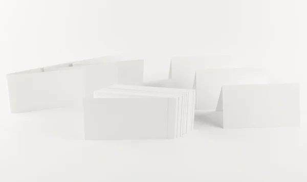 Blank white business cards — Stok fotoğraf