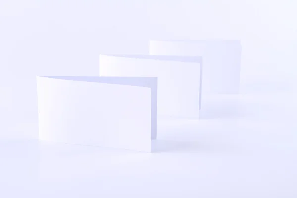 stock image Blank white business cards