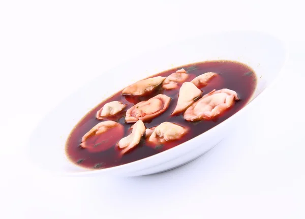Borscht rojo con albóndigas — Foto de Stock