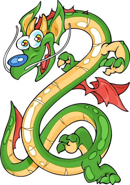 Komik dragon — Stok Vektör