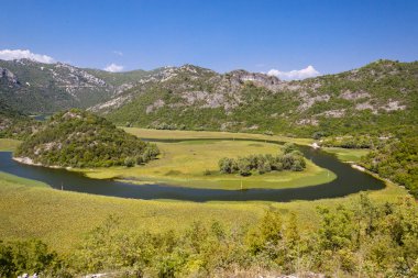 Rivers meander - beauty view , Montenegro clipart