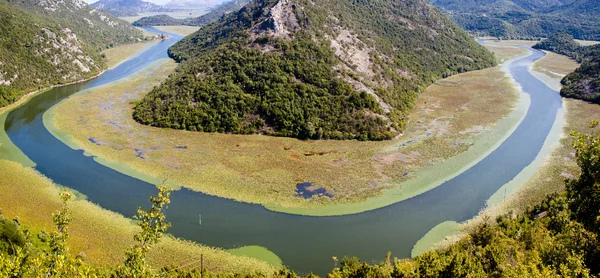 Panorama of river in Montenegro. — Stock Photo, Image