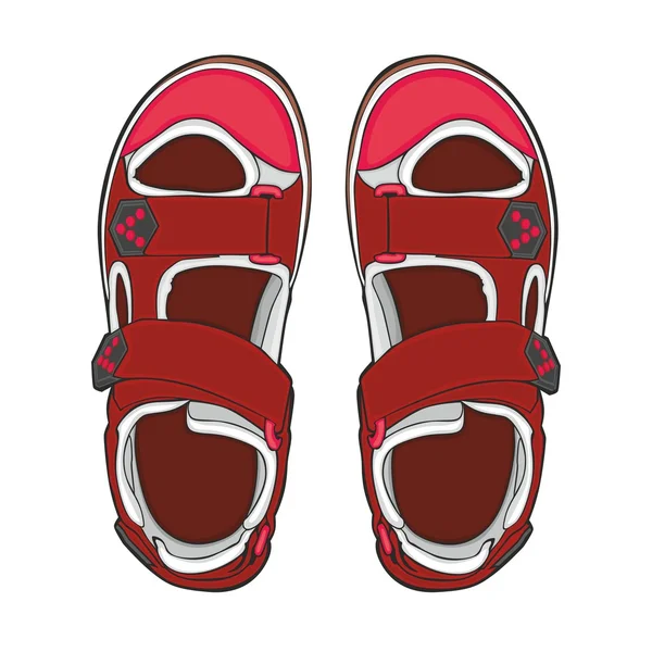 Zapatos de verano — Vector de stock