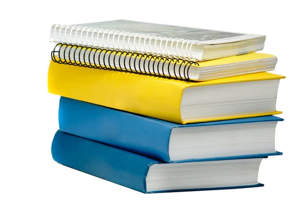 Stack of books and copybooks — Stock Photo, Image