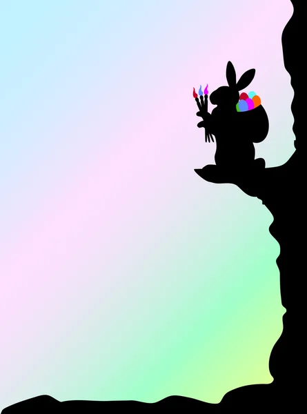 Bunny en la plataforma — Archivo Imágenes Vectoriales
