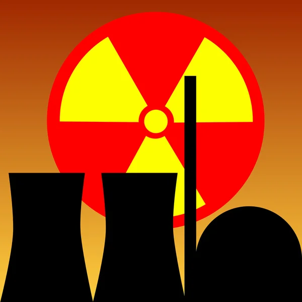 原子力発電所 — ストックベクタ