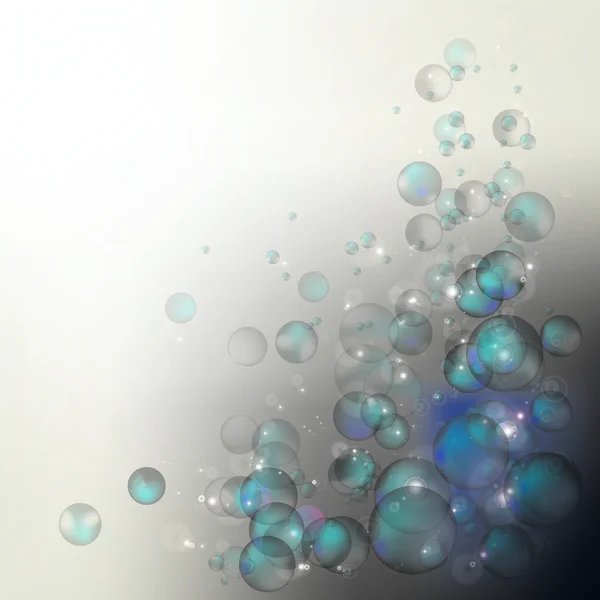 Illustration savon bulles multicolores sous la forme d'une sphère — Photo