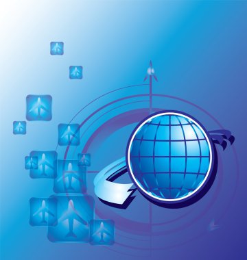 resimde bir gezegen stilize düzeni