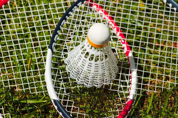Badminton raketle — Stok fotoğraf