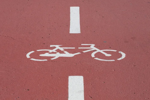 stock image Bicycle lane sign