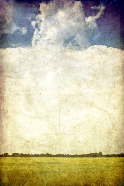 Campo e cielo — Foto Stock