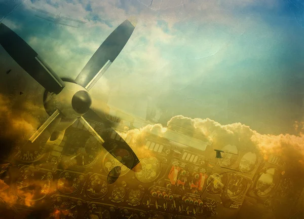 Aviation, grunge background — Stock Photo, Image