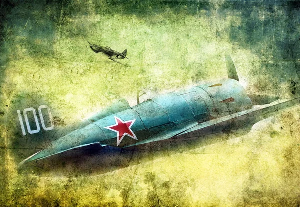 Ancien avion militaire — Photo
