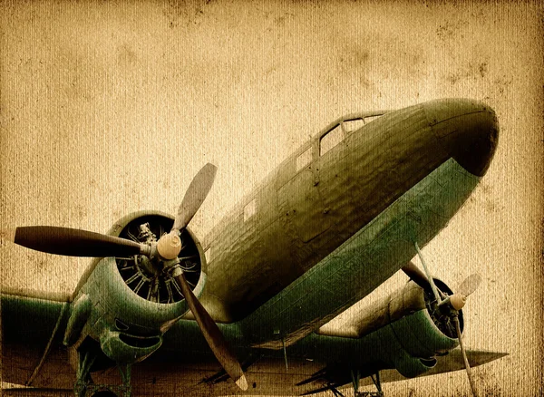 오래 된 항공기 — 스톡 사진