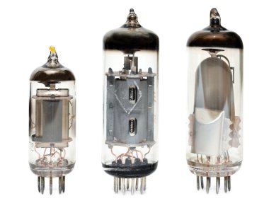 Old vacuum radio tubes clipart