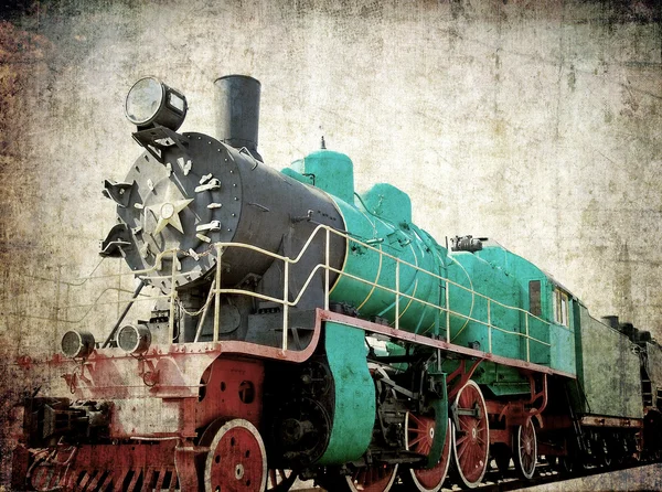 Παλιά ατμομηχανή ατμού — Φωτογραφία Αρχείου
