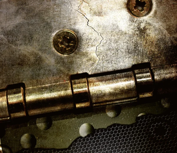 金属板を引き裂かれた産業グランジ背景 — ストック写真