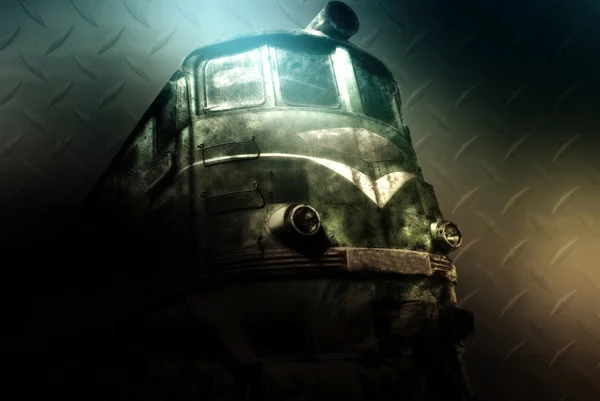 Ancienne locomotive diesel — Photo
