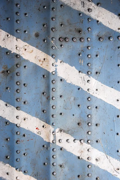Metal texture with rivets — Stock Photo, Image