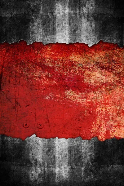 Underground grunge background, black and red color — Stock Photo, Image