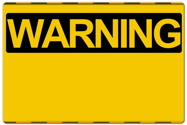 Warning sign — Stock Photo, Image