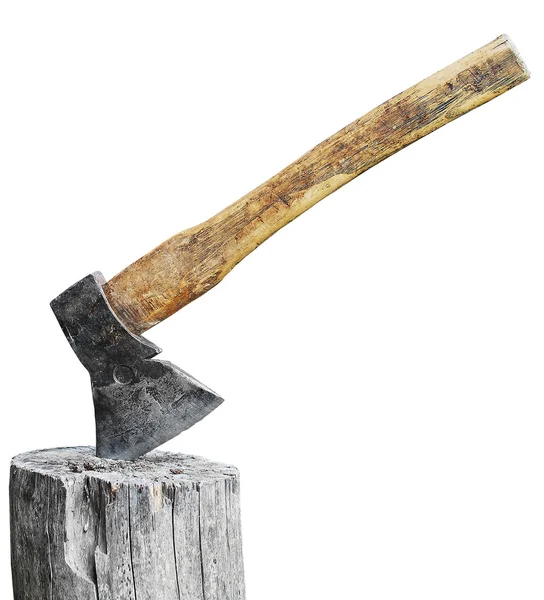 Ax with wooden handle — Stock Photo, Image