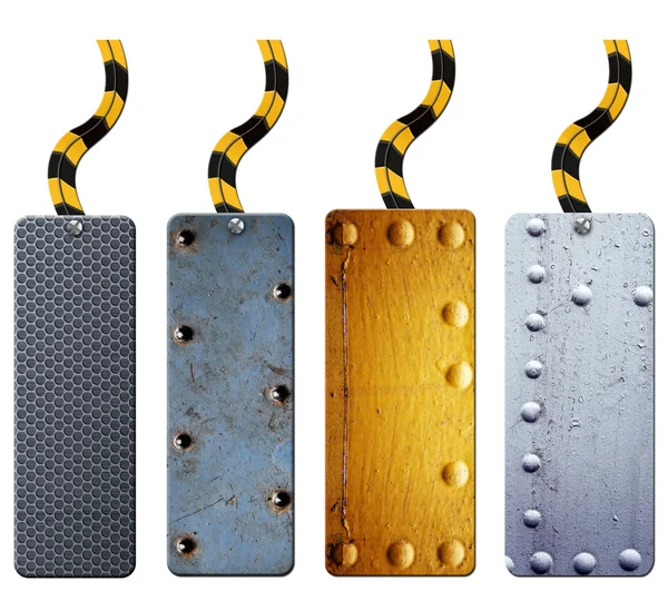 Metal tags collection — Stock Photo, Image