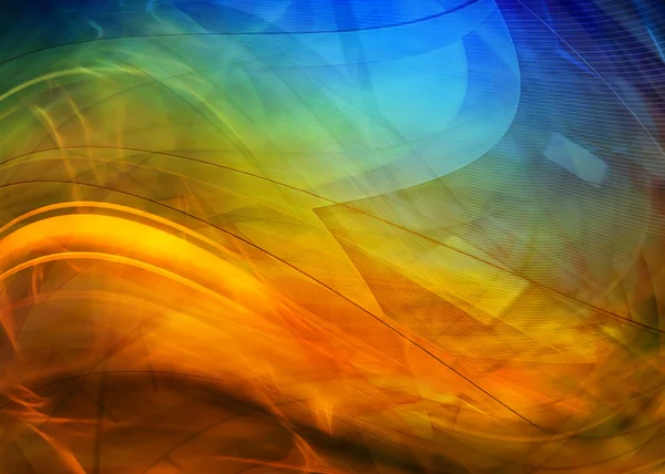Abstracte kleurrijke golven — Stockfoto
