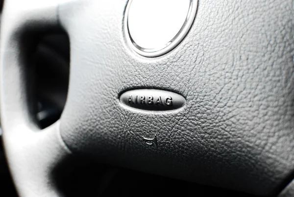 Airbag caption — Stock Photo, Image