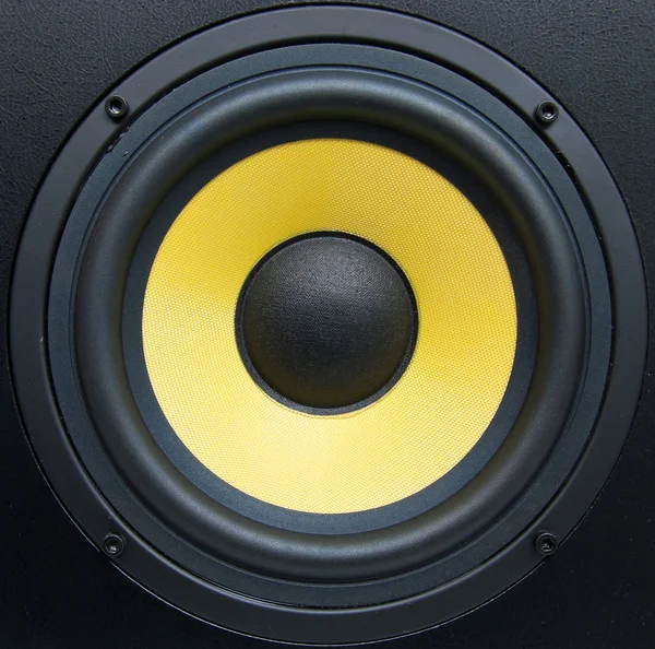 黄色扬声器 — 图库照片