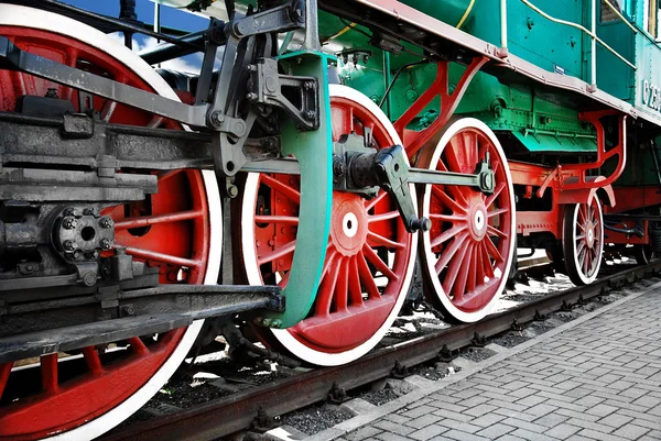 Pary kół pociągu — Zdjęcie stockowe