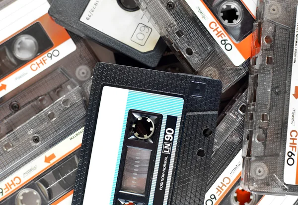 Audio-Kompaktkassetten — Stockfoto