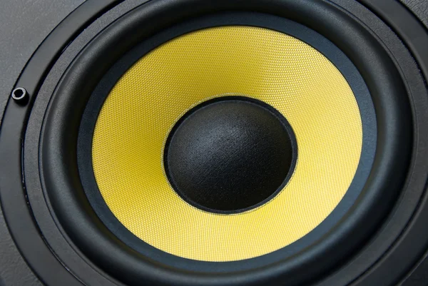 Yellow speaker — Stock Photo, Image