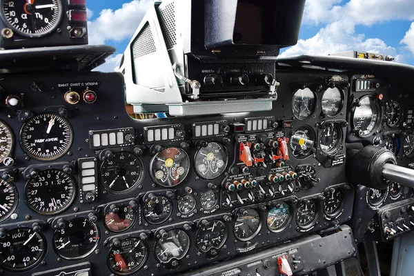Flygplan cockpit — Stockfoto
